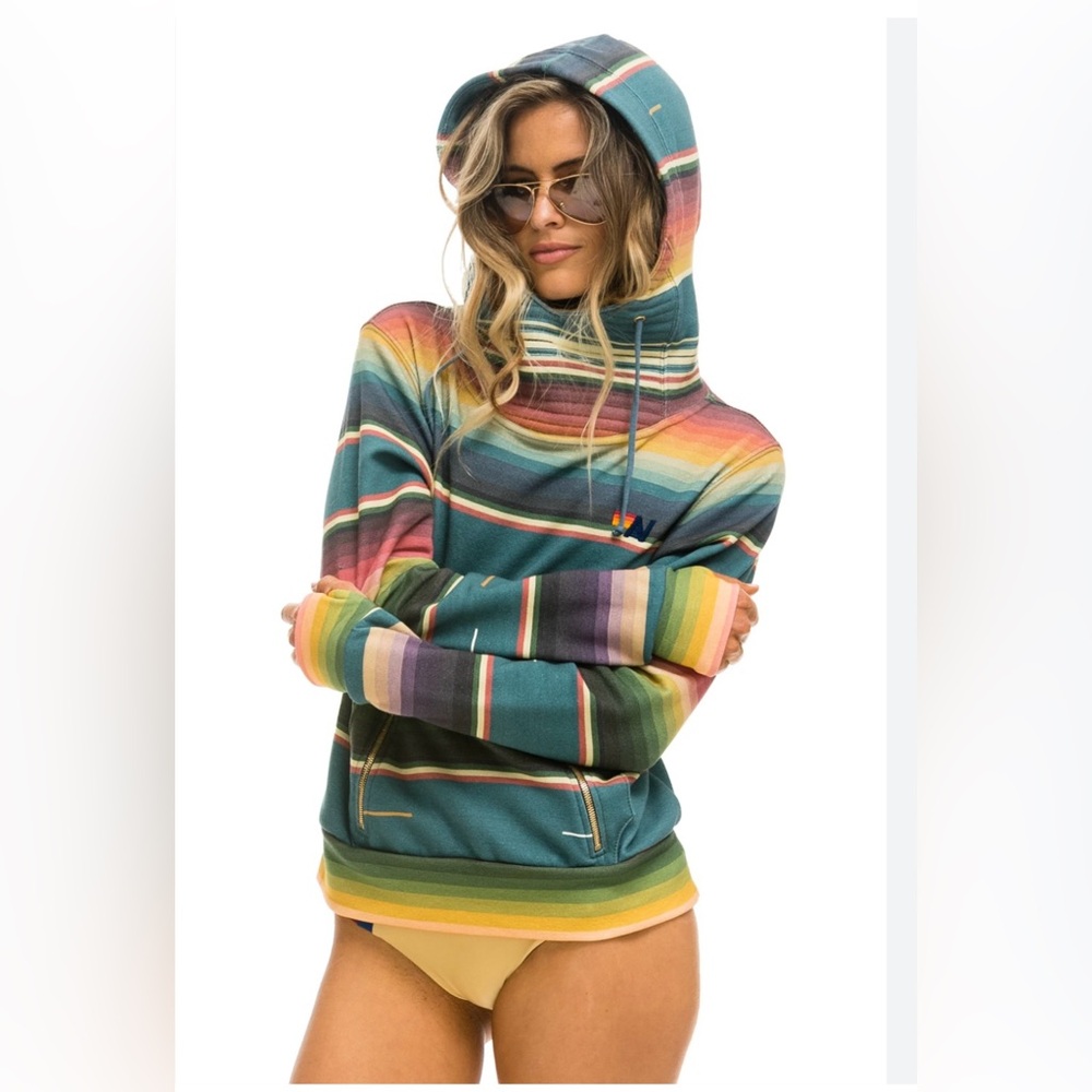 Aviator Nation serape Ninja relaxed hoodie XS
